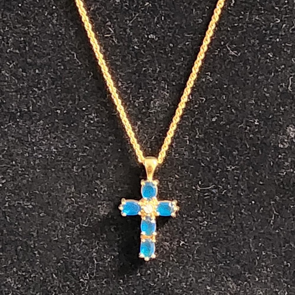 Avon Birthstone Cross Necklace